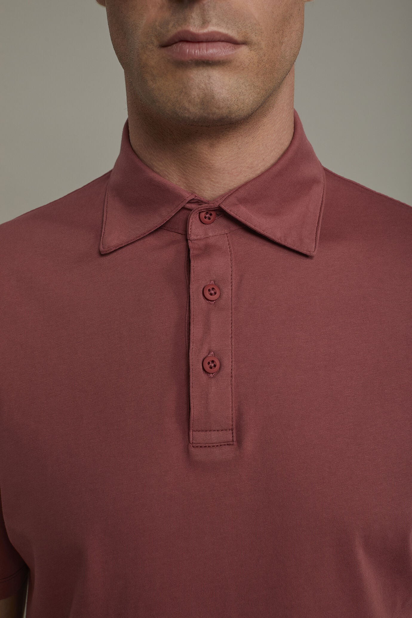 Men's short sleeve polo shirt 100% cotton regular fit