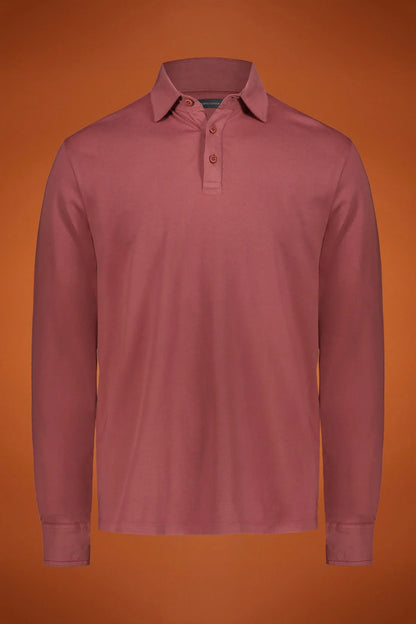 MenÃ¢â‚¬â„¢s long sleeve polo shirt 100% cotton regular fit
