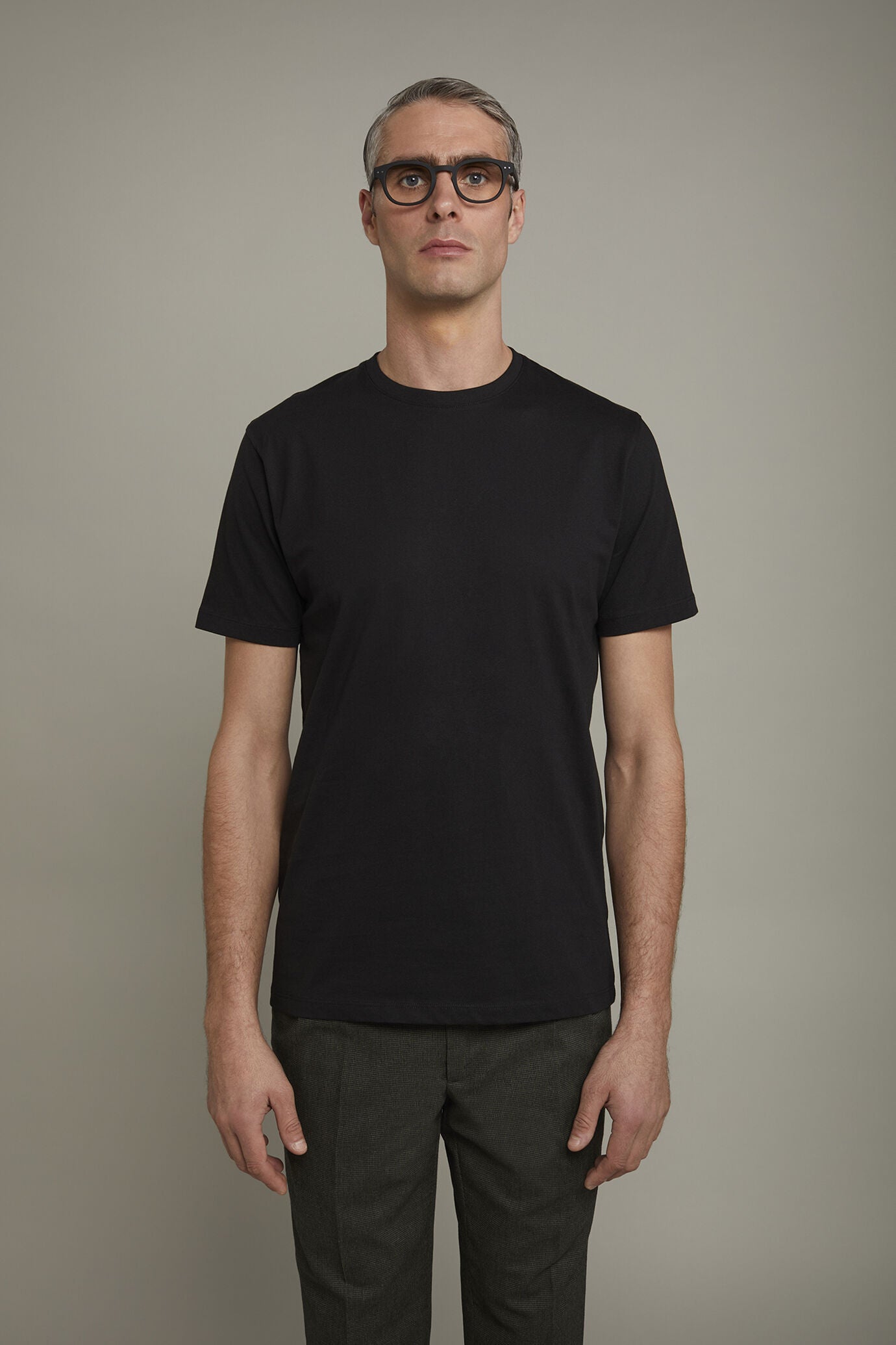 Men' round neck t-shirt 100% cotton regular fit
