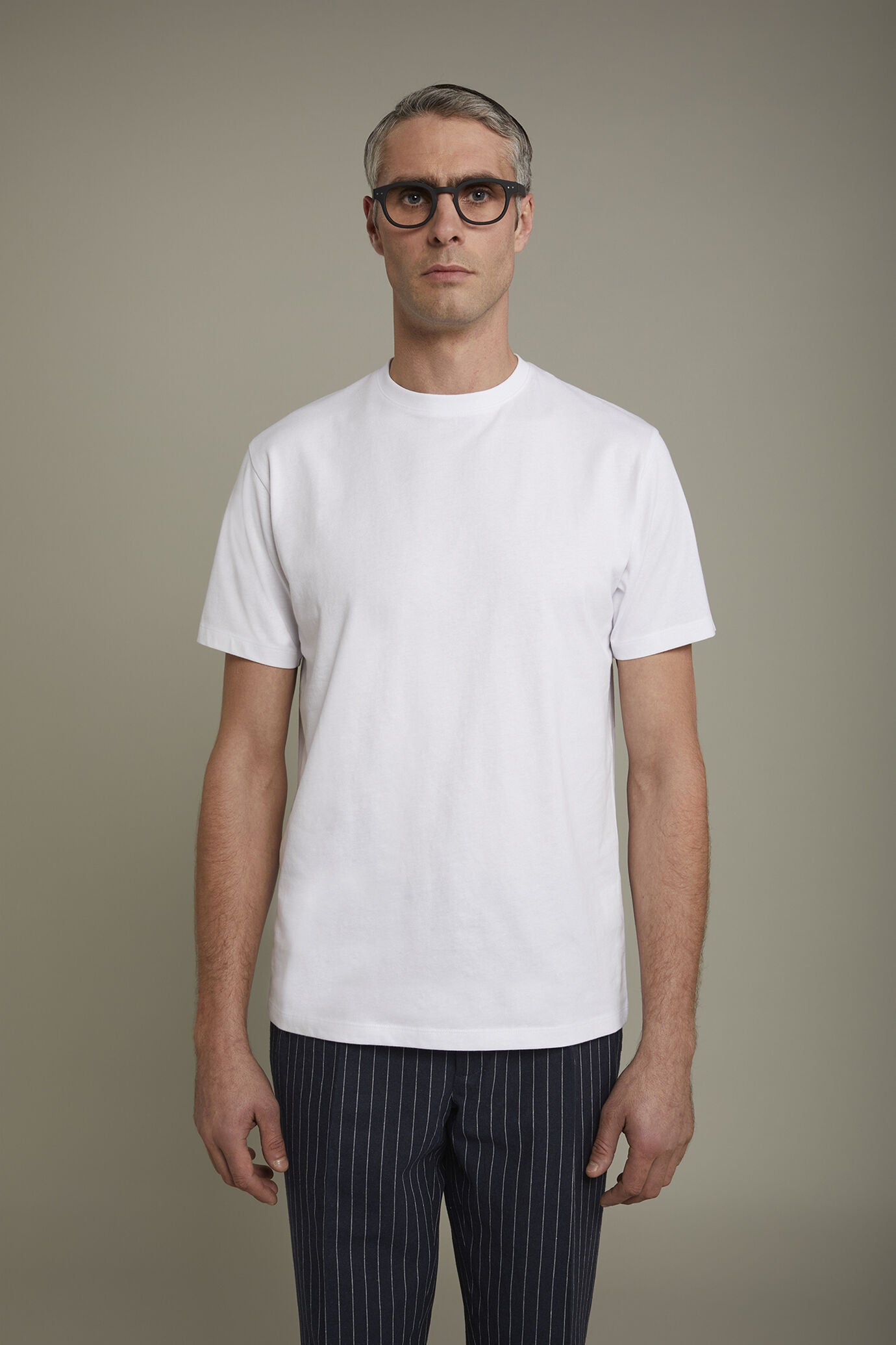 Men' round neck t-shirt 100% cotton regular fit