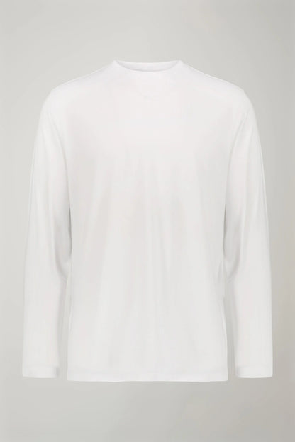 Men's round neck t-shirt with long sleeves 100% cotton regular fit
