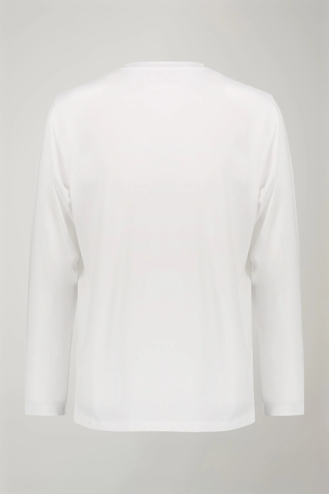 Men's round neck t-shirt with long sleeves 100% cotton regular fit