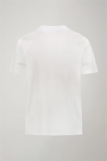 Men's round neck t-shirt 100% cotton flamed effect regular fit