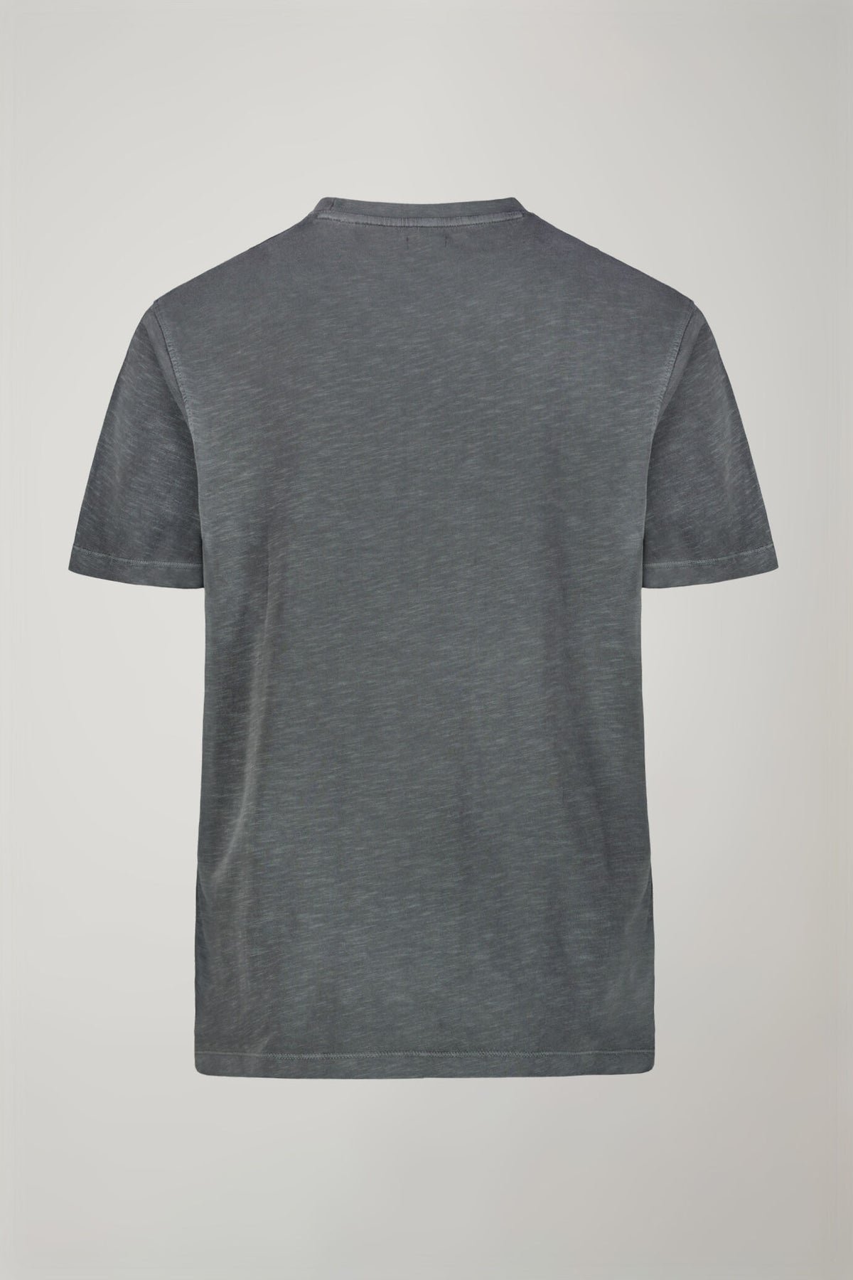 Men's round neck t-shirt 100% cotton flamed effect regular fit
