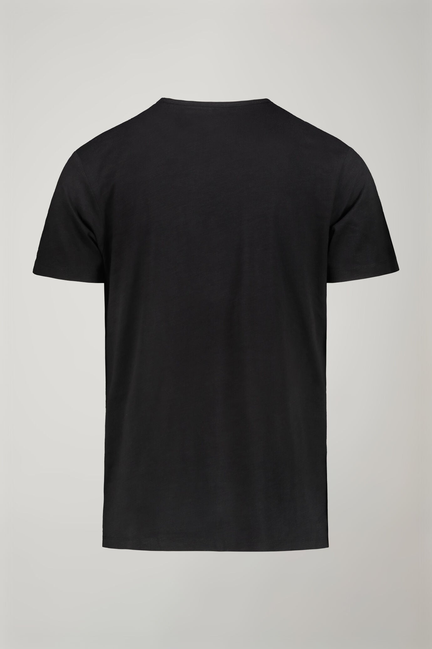 Men’s v-neck t-shirt 100% cotton flamed effect regular fit