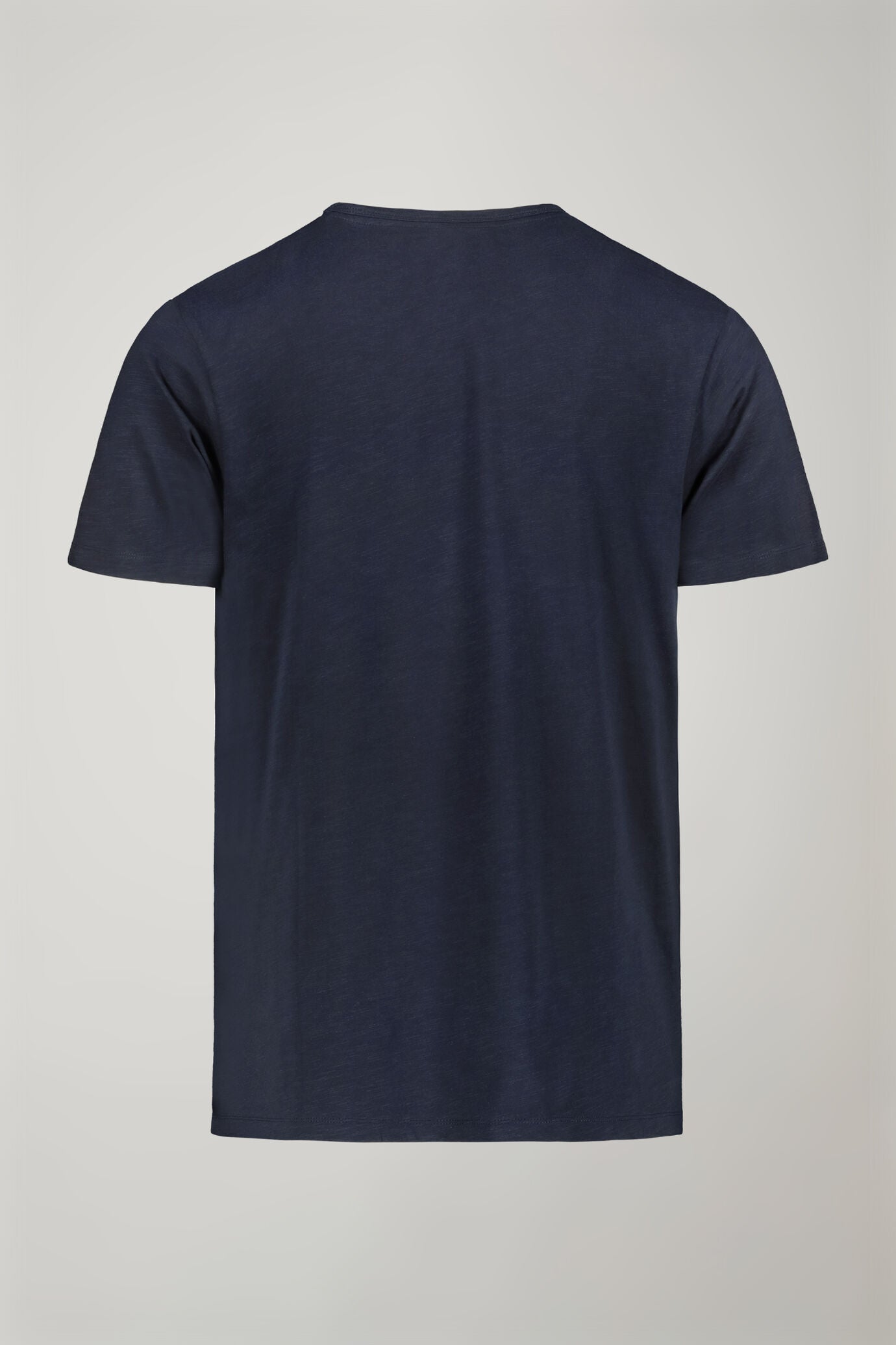 Men’s v-neck t-shirt 100% cotton flamed effect regular fit
