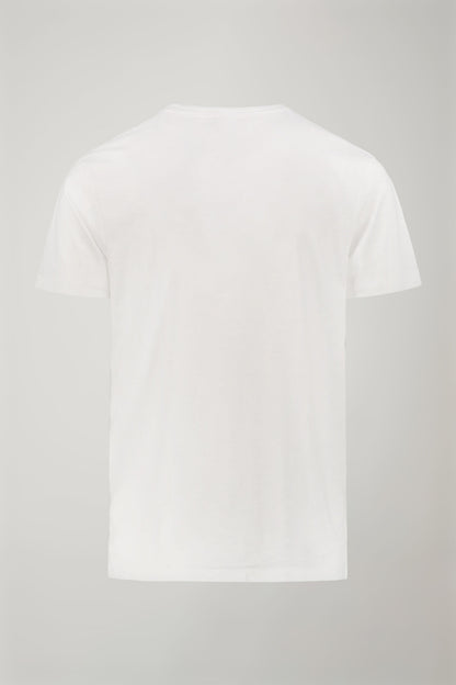Men’s v-neck t-shirt 100% cotton flamed effect regular fit