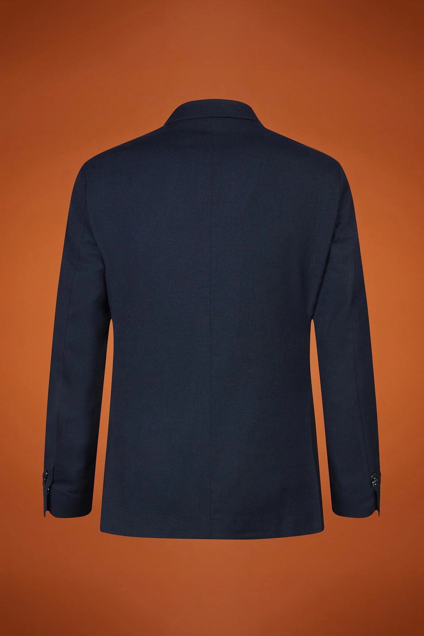 Men's regular fit single-breasted suit in birdseye fabric