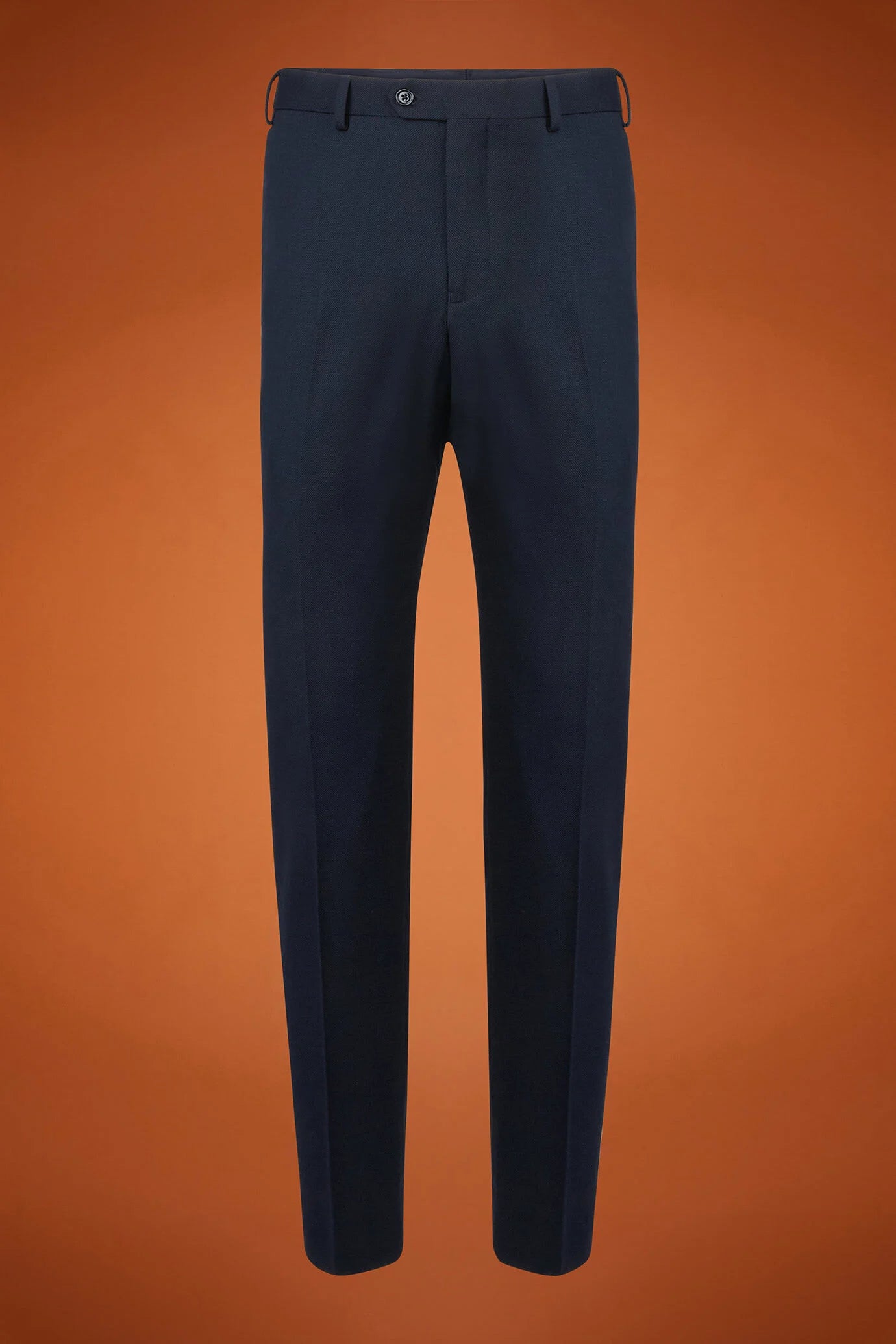 Men's regular fit single-breasted suit in birdseye fabric