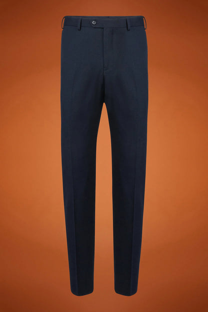 Men's regular fit single-breasted suit in birdseye fabric