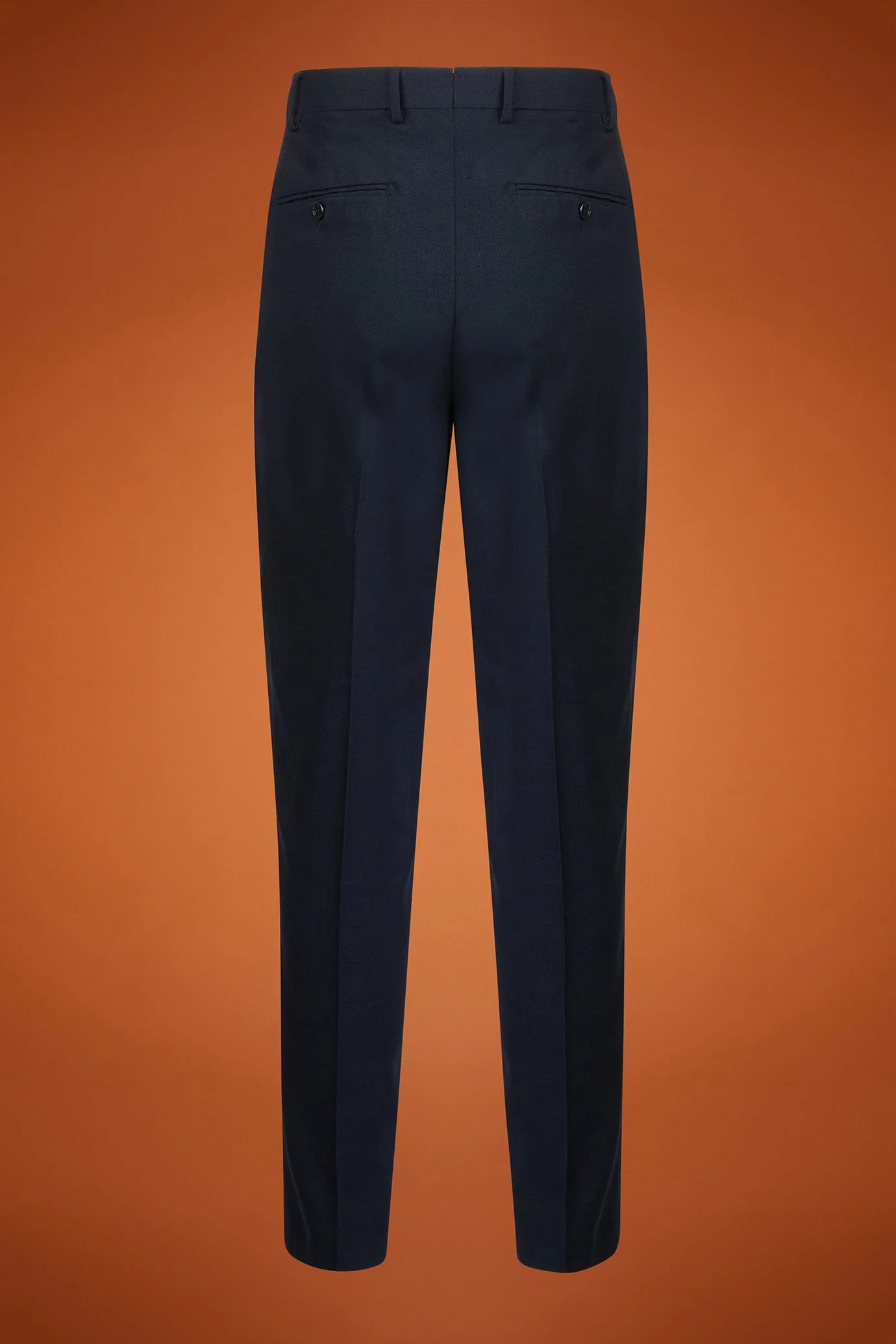 Men's regular fit single-breasted suit in birdseye fabric