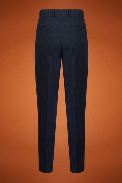 Men's regular fit single-breasted suit in birdseye fabric