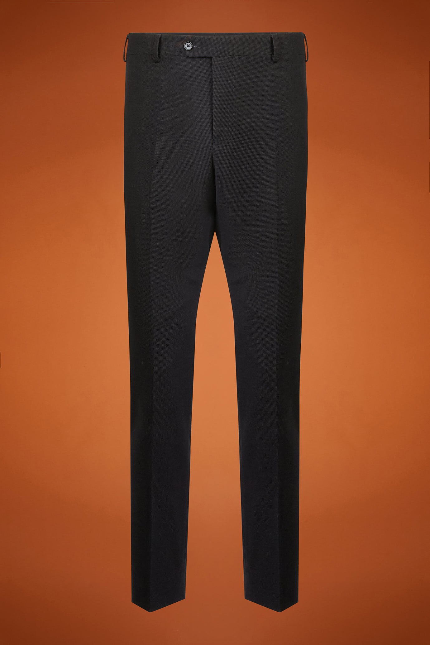 Men's regular fit single-breasted suit in birdseye fabric