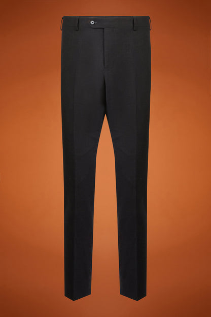 Men's regular fit single-breasted suit in birdseye fabric