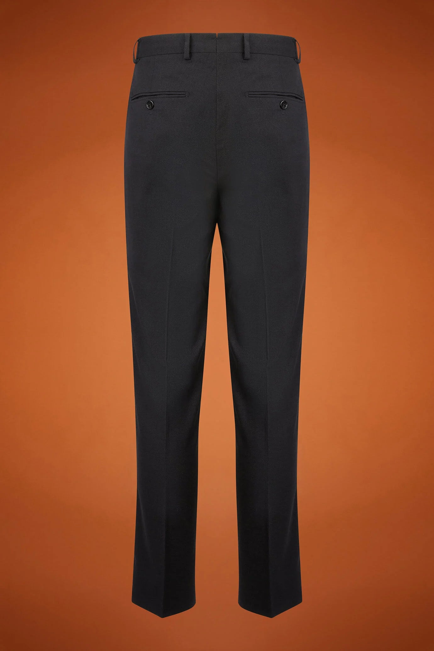 Men's regular fit single-breasted suit in birdseye fabric