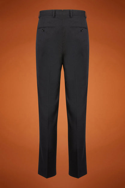 Men's regular fit single-breasted suit in birdseye fabric