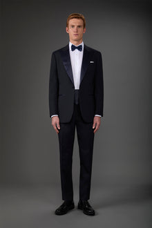 Men's regular fit classic wool blend dinner suit