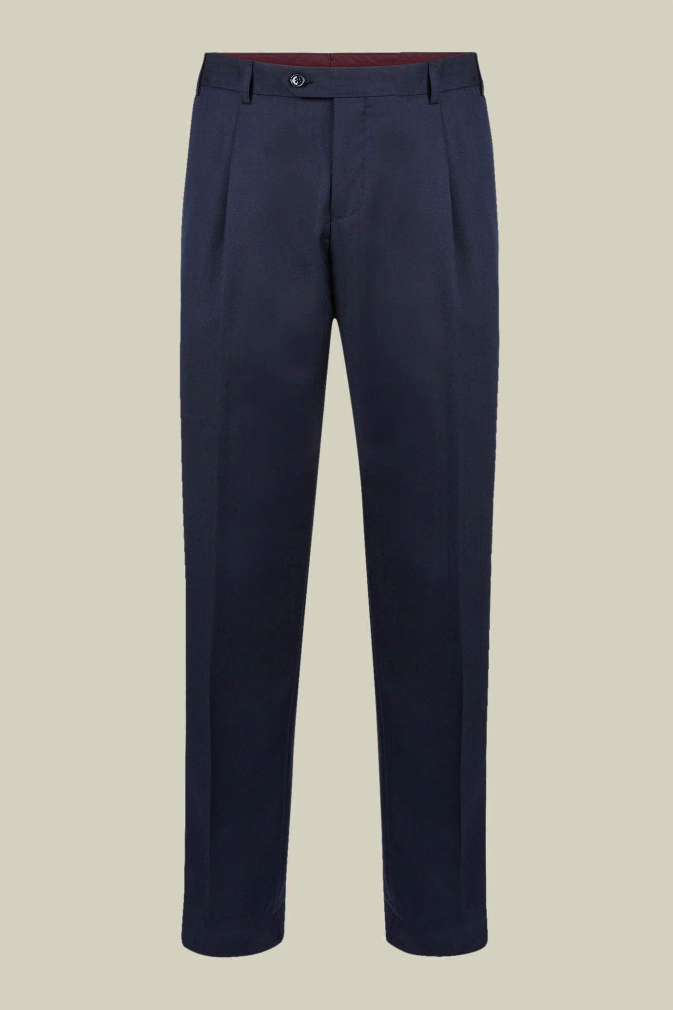 Men's regular fit single-breasted suit in wool blend fabric