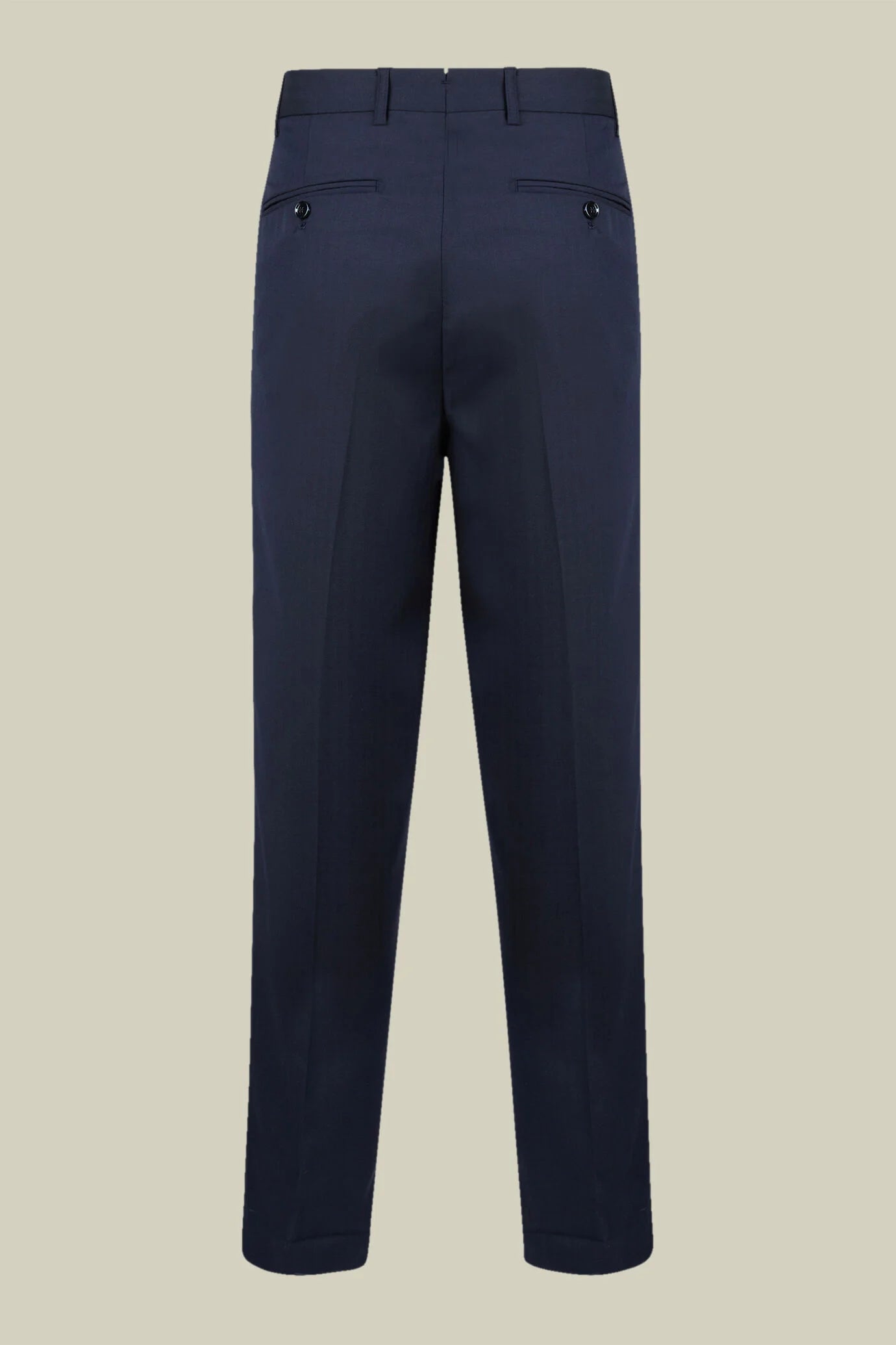 Men's regular fit single-breasted suit in wool blend fabric