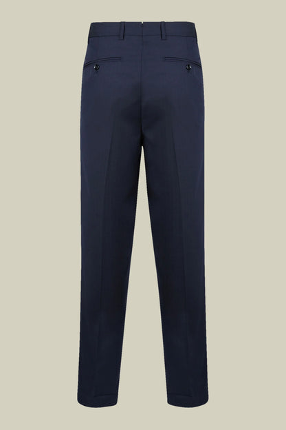 Men's regular fit single-breasted suit in wool blend fabric