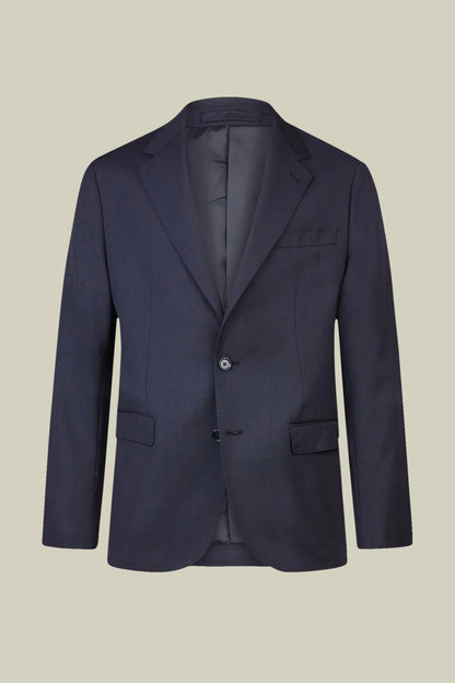 Men's regular fit single-breasted suit in a wool blend fabric