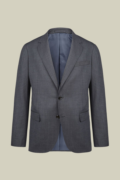 Men's regular fit single-breasted suit in a wool blend fabric
