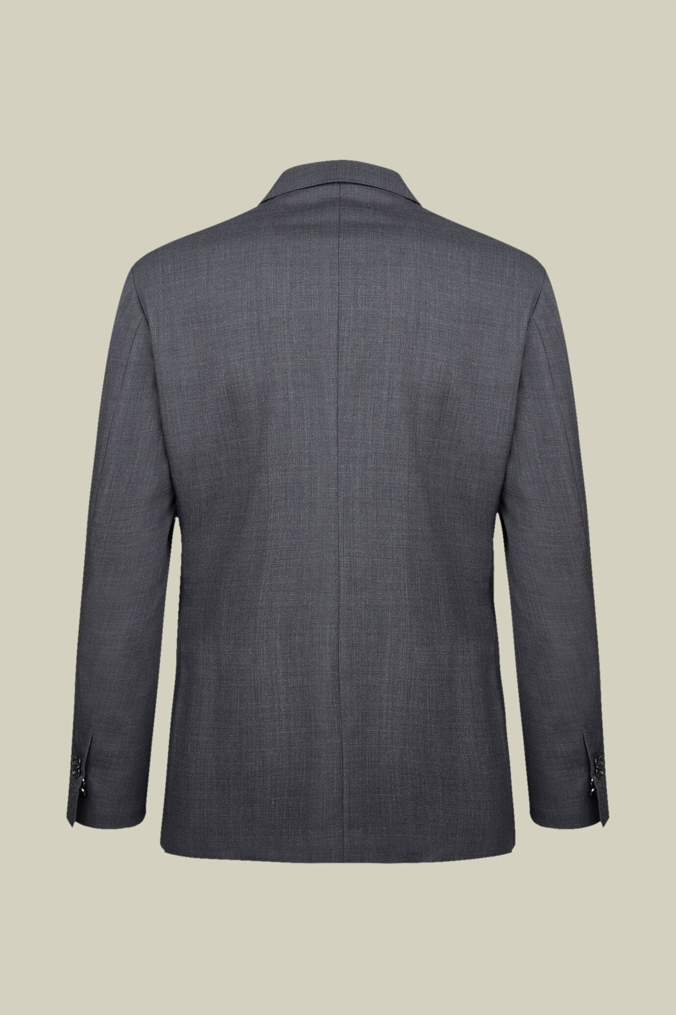 Men's regular fit single-breasted suit in a wool blend fabric