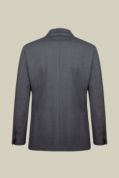 Men's regular fit single-breasted suit in a wool blend fabric