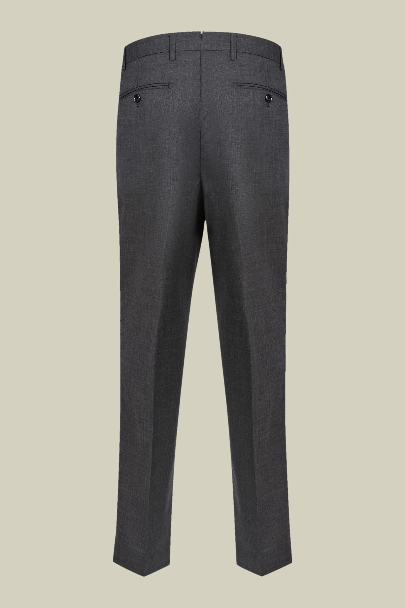 Men's regular fit single-breasted suit in a wool blend fabric