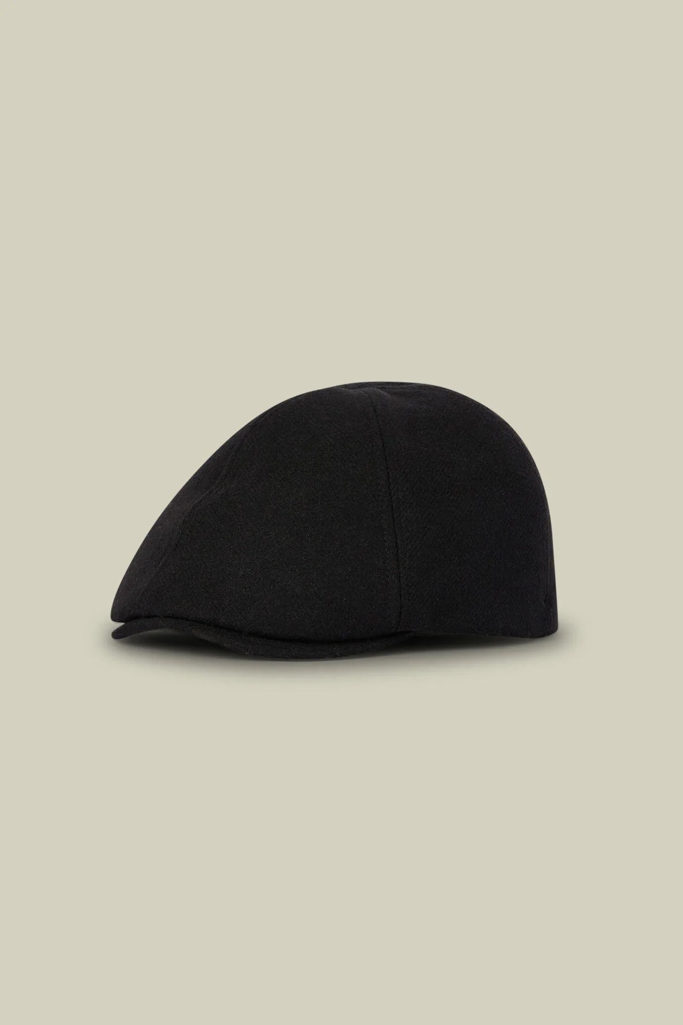 Men's wool blend flat cap