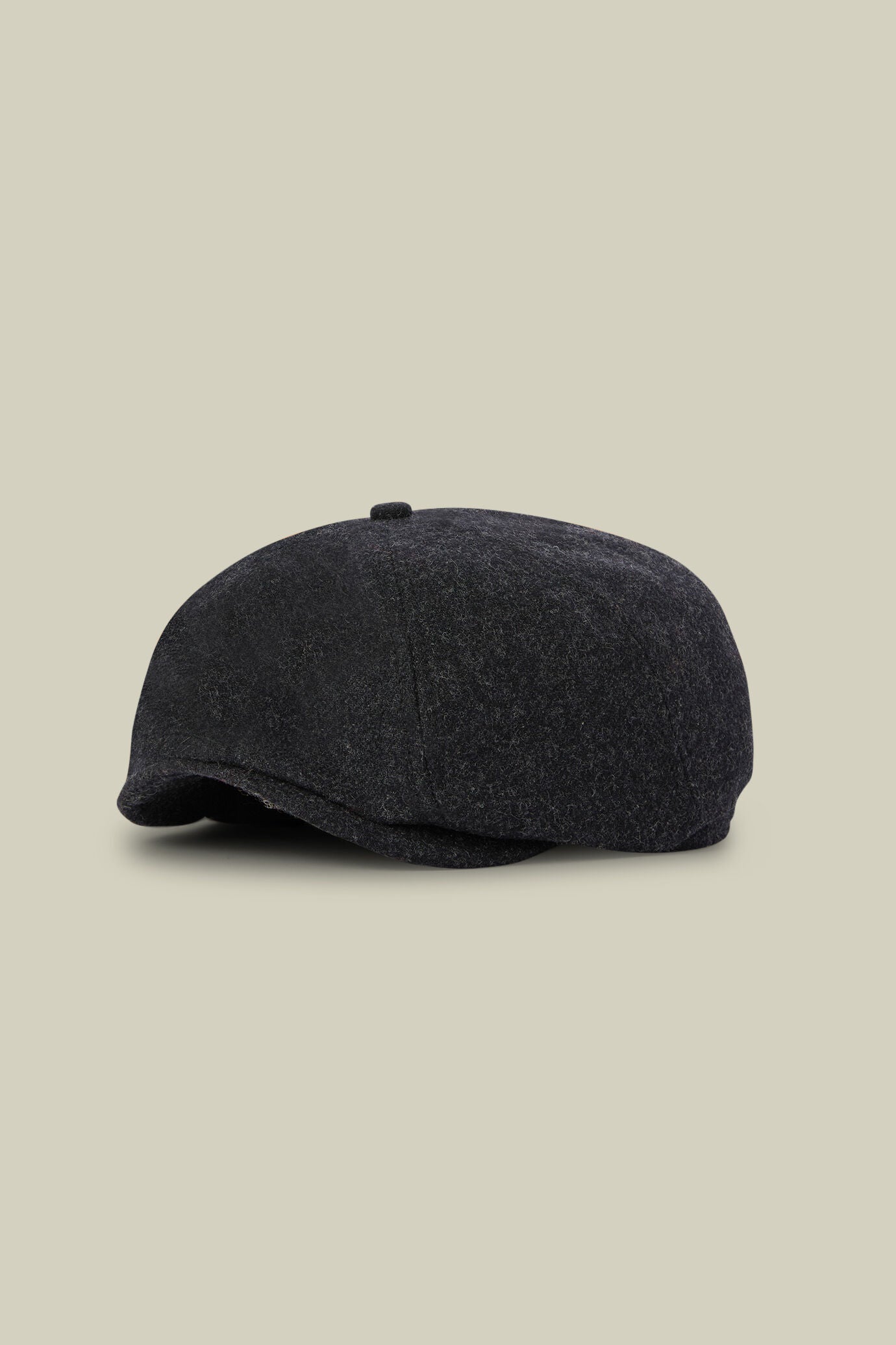 Men's wool blend flat cap