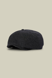 Men's wool blend flat cap