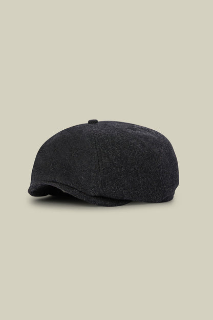 Men's wool blend flat cap