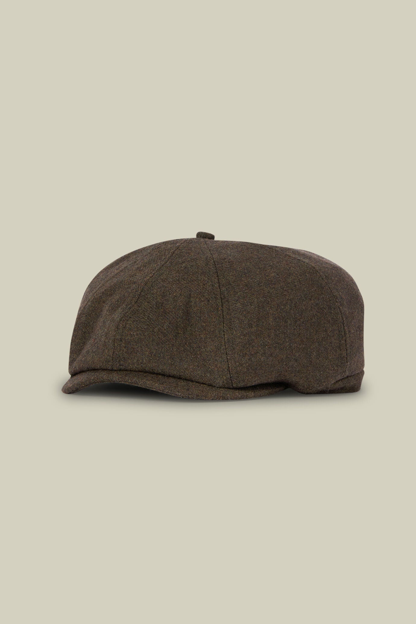 Men's wool blend flat cap