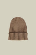 Men's ribbed knit hat in a wool blend