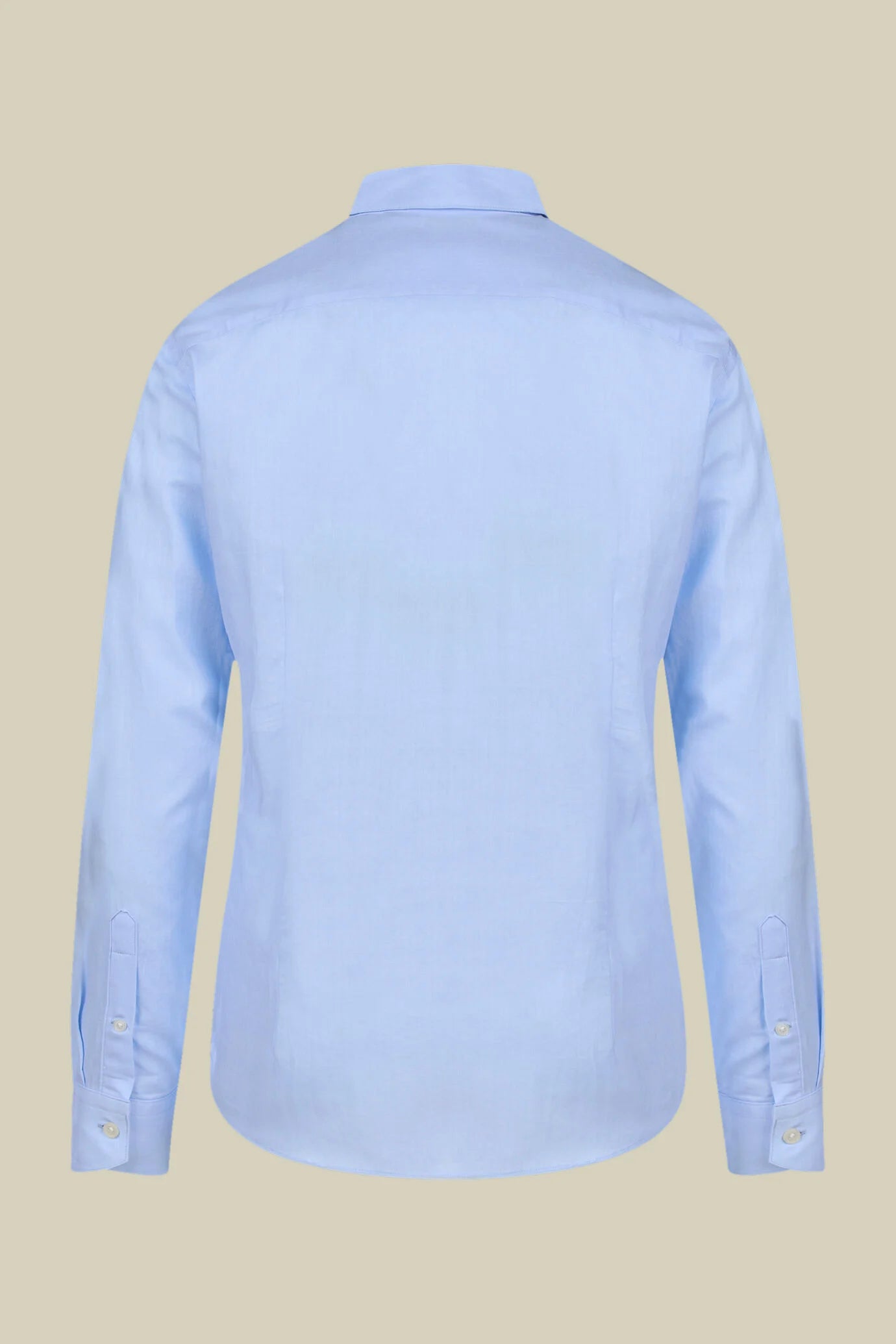 Men's regular fit classic shirt in 100% cotton herringbone fabric with a classic collar