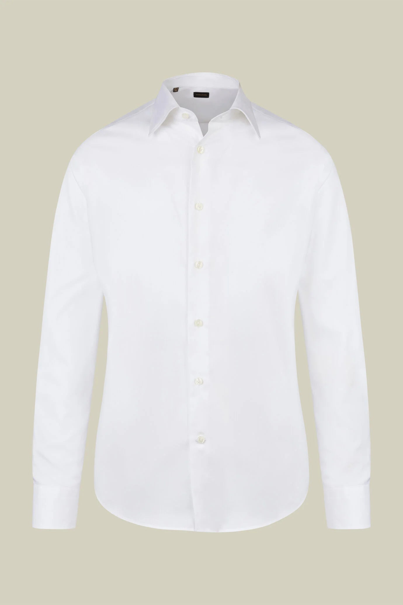 Men's regular fit classic shirt in 100% cotton plain pinpoint fabric with a classic collar