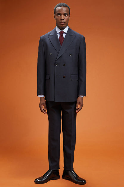 Men's regular fit classic shirt in yarn-dyed striped cotton with a classic collar