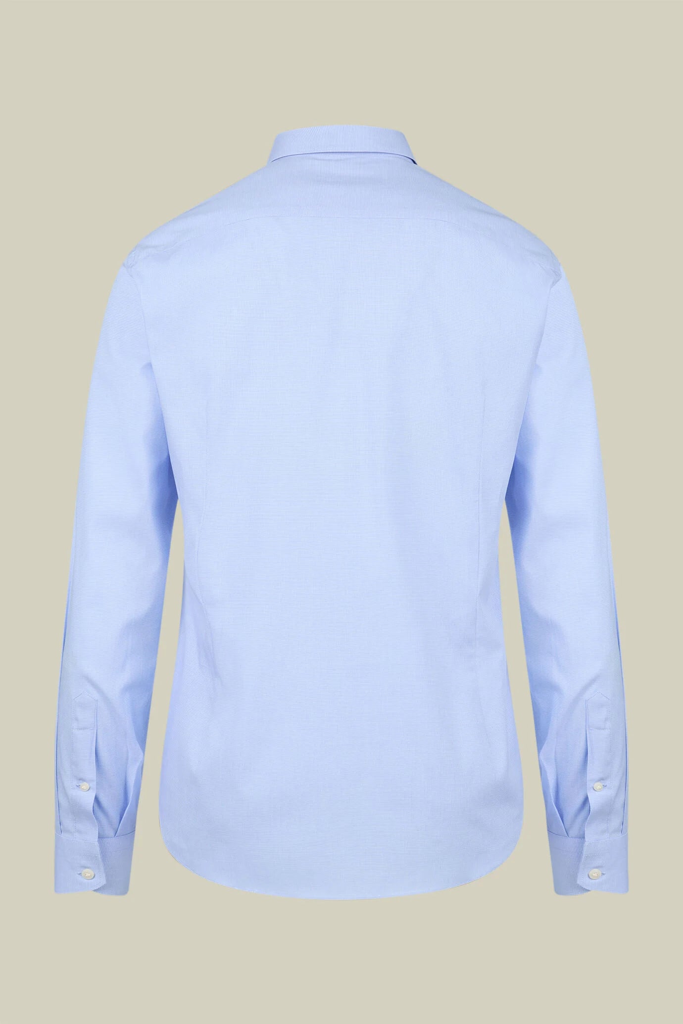 Men's regular fit classic shirt in 100% yarn-dyed micro houndstooth cotton with a classic collar