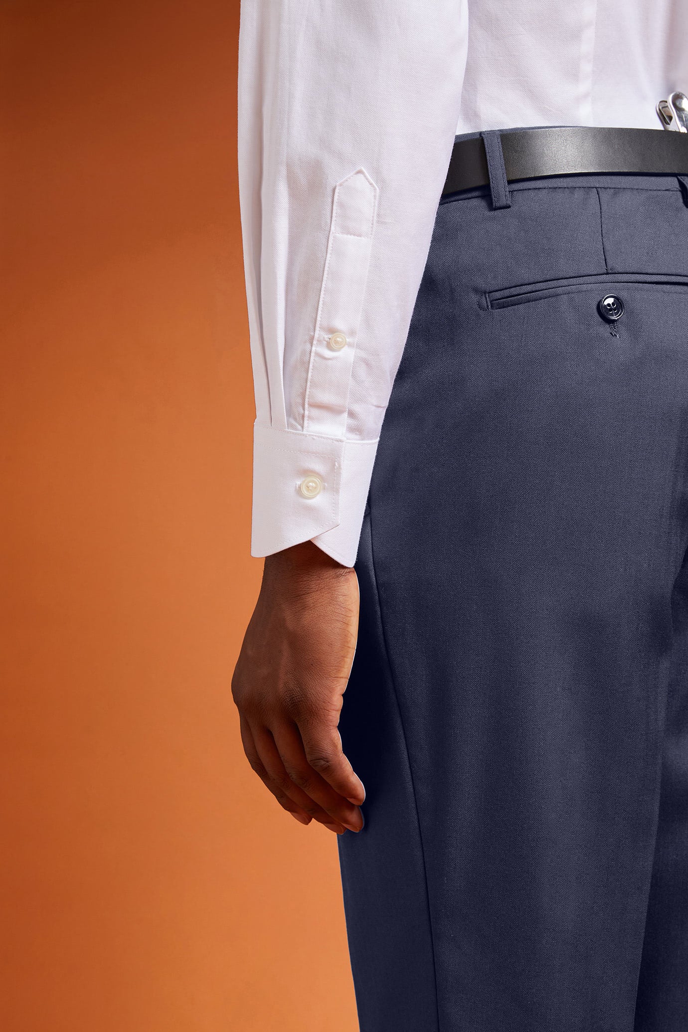 Men's regular fit classic shirt in superlight 100% cotton superlight Oxford fabric with a classic collar