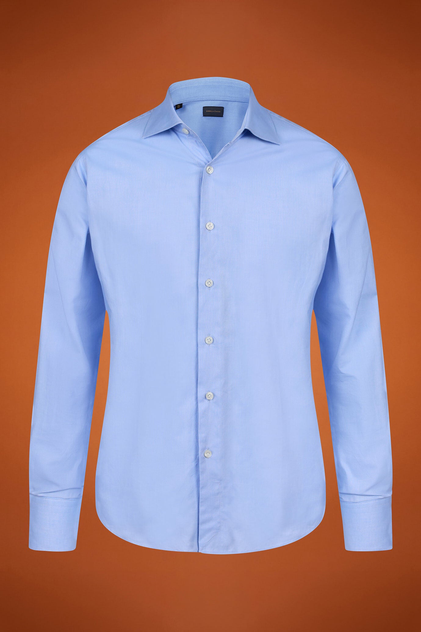 Men's regular fit classic shirt in superlight 100% cotton superlight Oxford fabric with a classic collar