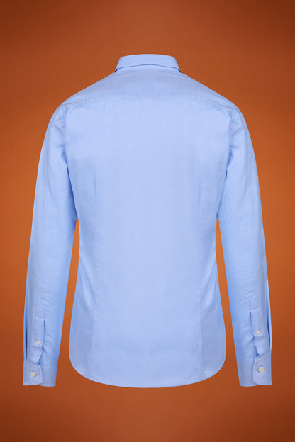 Men's regular fit classic shirt in superlight 100% cotton superlight Oxford fabric with a classic collar