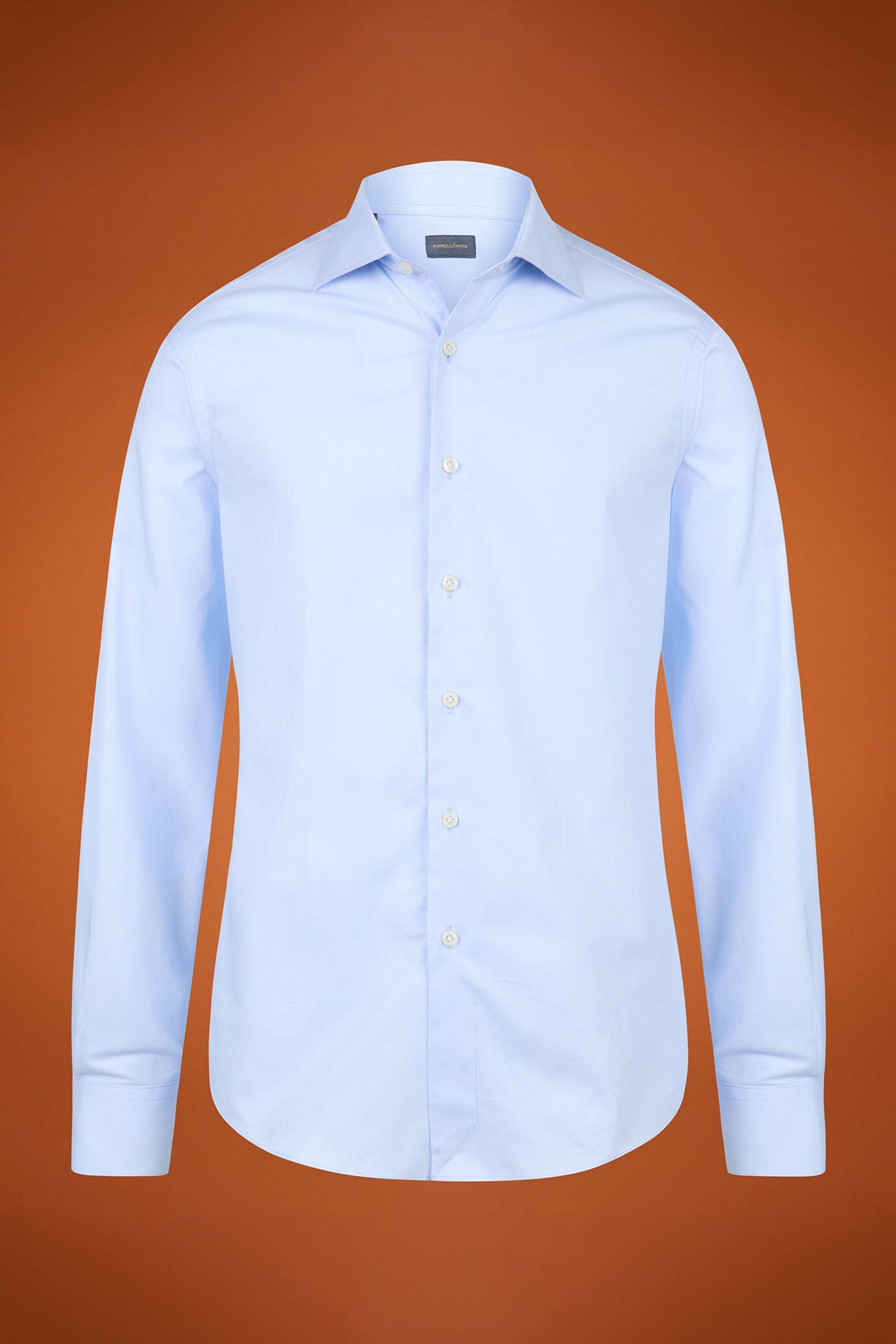 Men's regular fit classic shirt in superlight 100% cotton superlight Oxford fabric with a classic collar