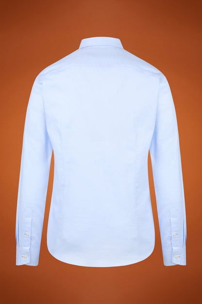 Men's regular fit classic shirt in superlight 100% cotton superlight Oxford fabric with a classic collar