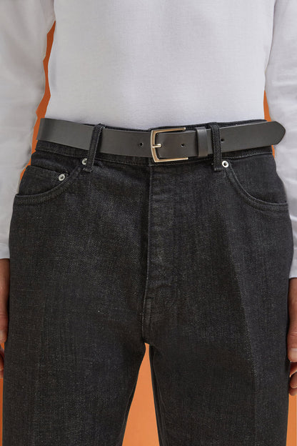 Men's classic belt in 100% genuine leather