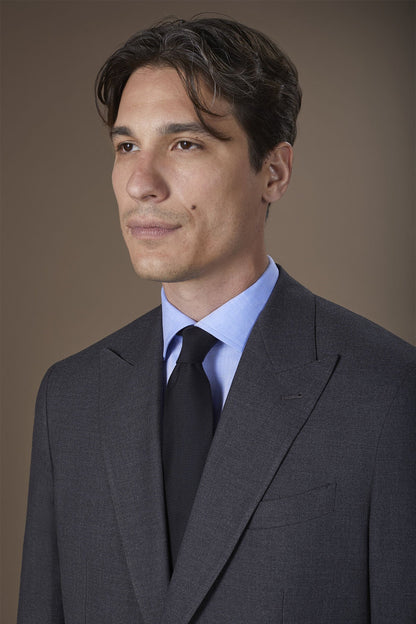 Men's plain tie in a bamboo blend