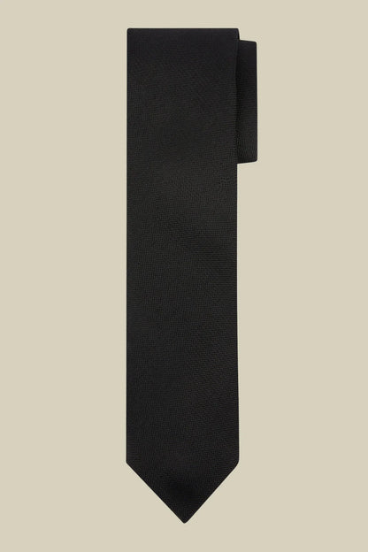 Men's plain tie in a bamboo blend