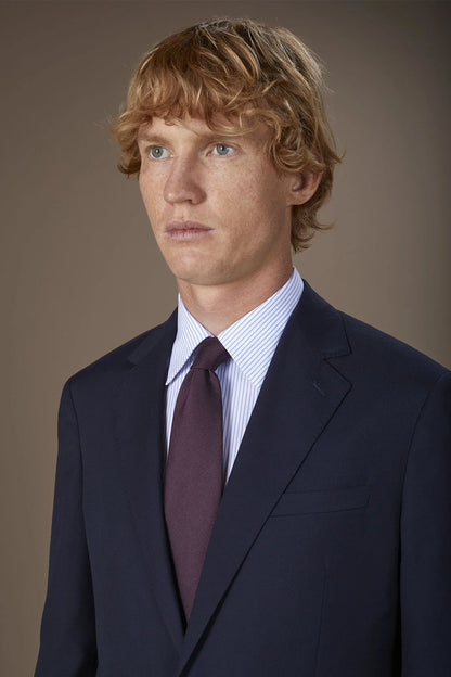 Men's plain tie in a bamboo blend