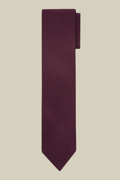 Men's plain tie in a bamboo blend