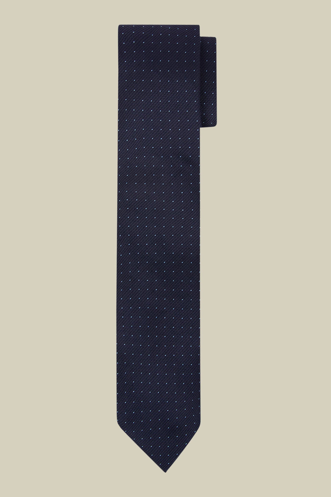 Men's micro polka dot tie in a bamboo blend